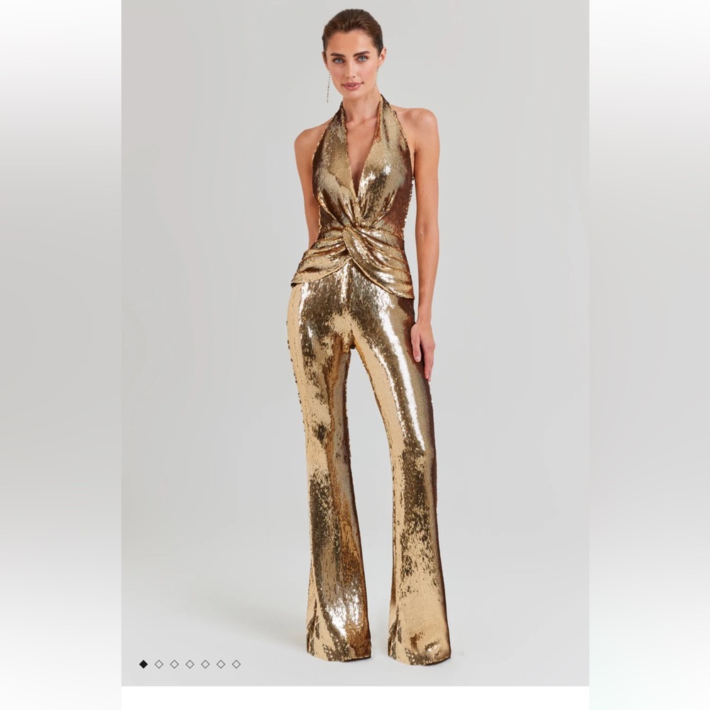 Gold sequin jumpsuit